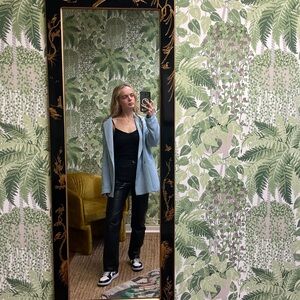 Lioness Light Blue Double-Breasted Blazer
